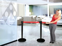 Queue fences are intended for use at cash registers, airports, museums, offices, shops and elsewhere.