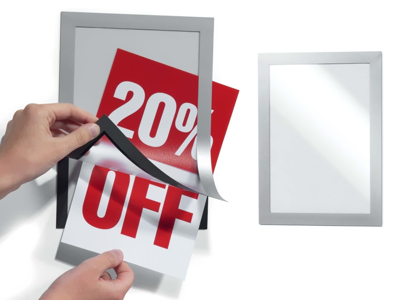 Magnetic frames for advertising and information