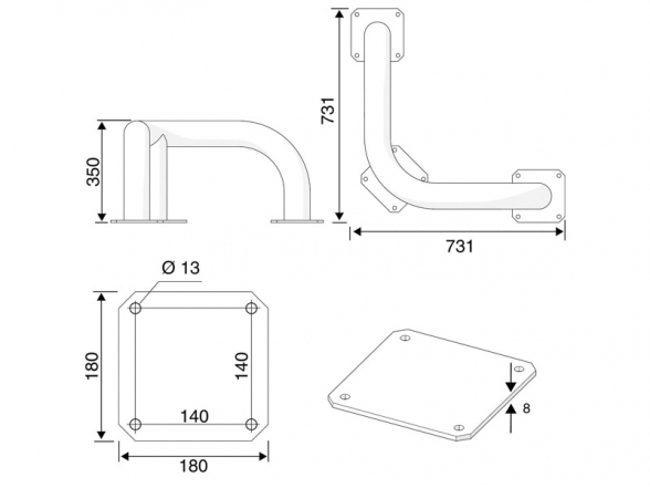 Apsauginis barjeras SE-9 (kampas) 5