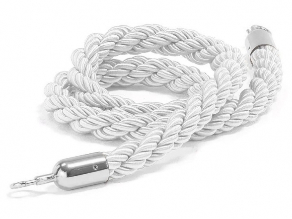 Braided rope, silver ends 2