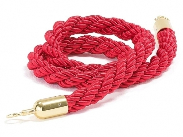 Braided rope, gold ends 3