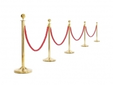 Barrier stand with 150 cm red rope