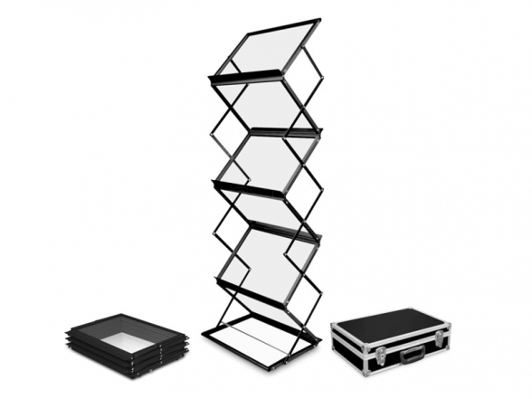 Booklet stand ZigZag A3 BLACK