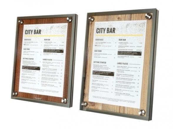 Hanging menu stand A4