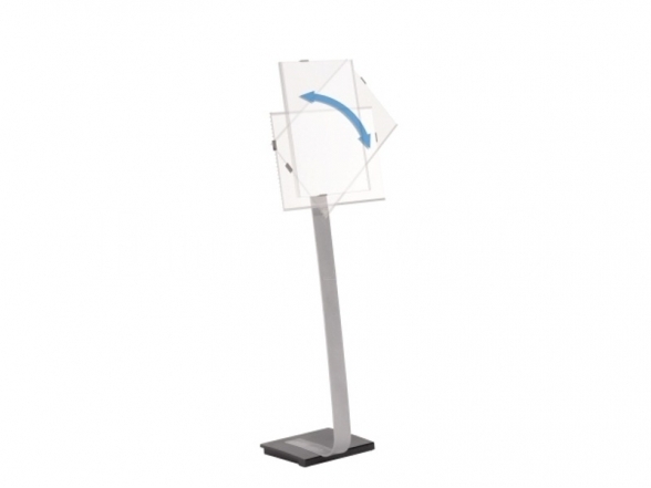 Modern A3 aluminum info stand 1