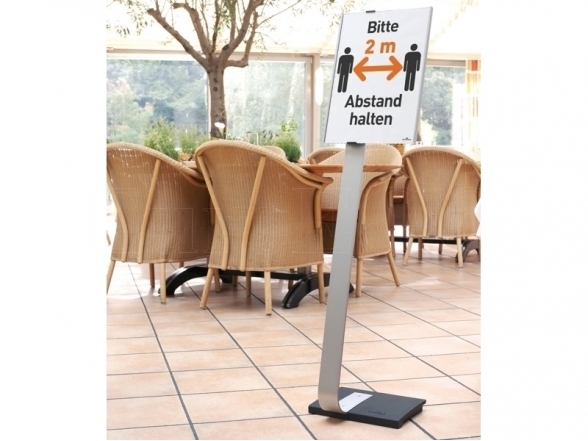 Modern A3 aluminum info stand 4