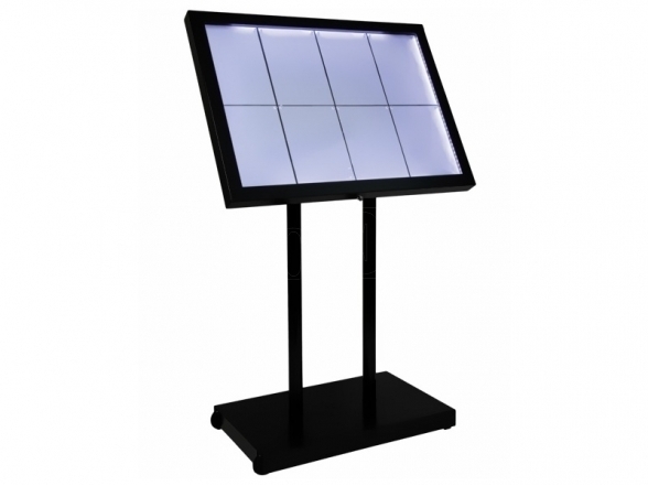 LED menu stand 8xA4 2