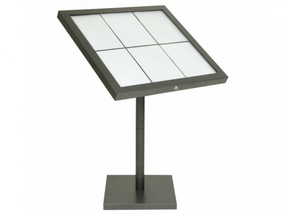 LED menu stand 6xA4 2