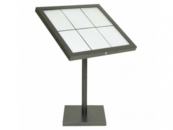 LED menu stand 6xA4 6