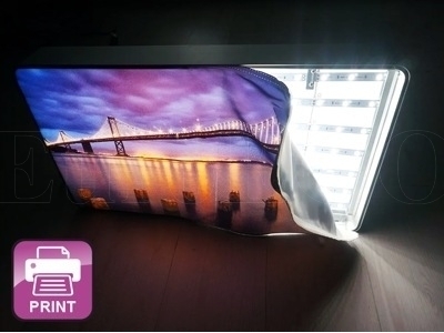 LED-BOX-100x100 Textile BACKLIT