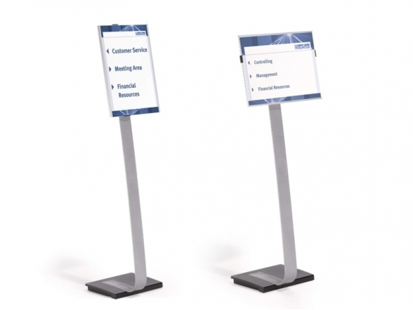 Modern A3 aluminum info stand