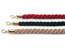 Braided rope, gold ends (DE)