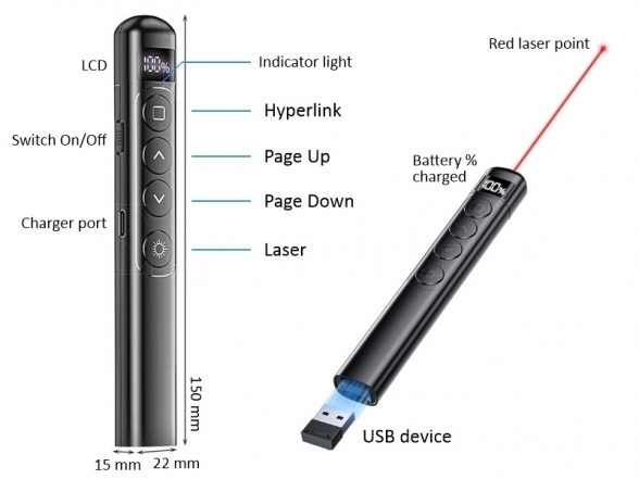 Remote control for slides and presentations S7 1