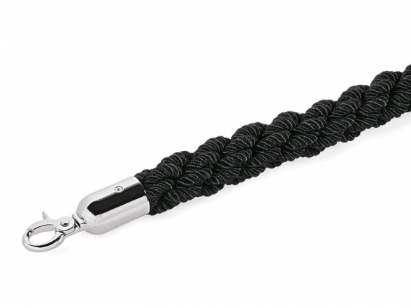 Braided rope, silver ends (DE) 5