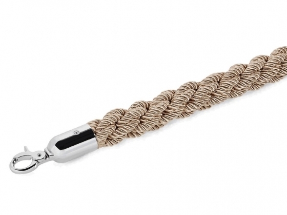 Braided rope, silver ends (DE) 15