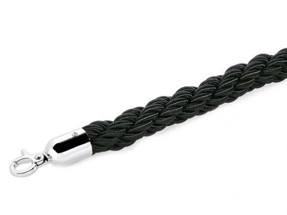 Braided rope, silver ends (DE) 4