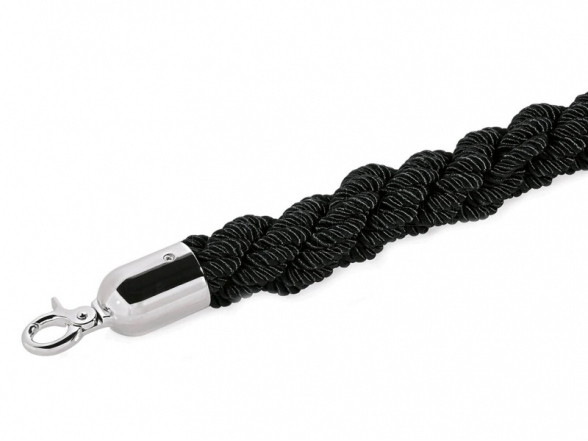 Braided rope, silver ends (DE) 8