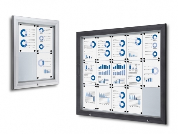 Lockable outdoor display case SCT