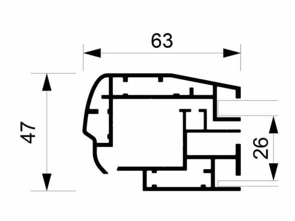 Rakinama lauko vitrina SCT 14