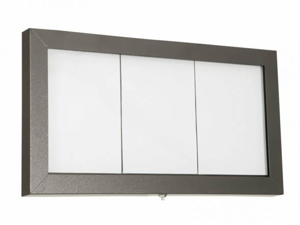 Lockable LED menu board 3xA4 1