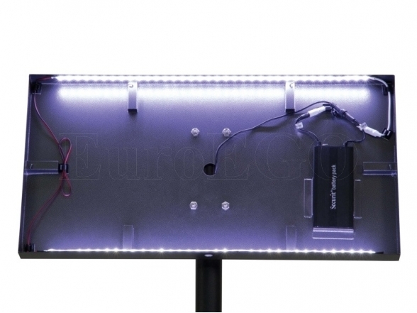 Lockable LED menu board 3xA4 5