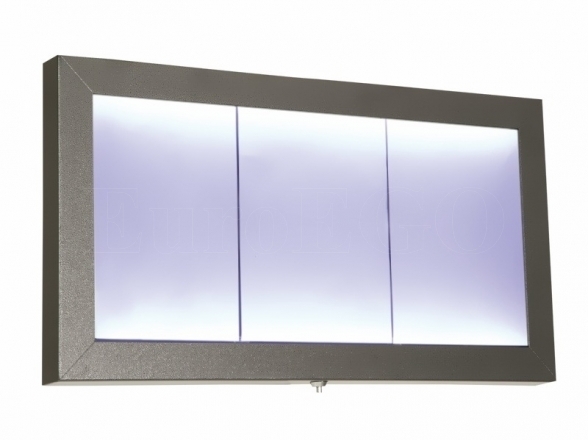 Lockable LED menu board 3xA4