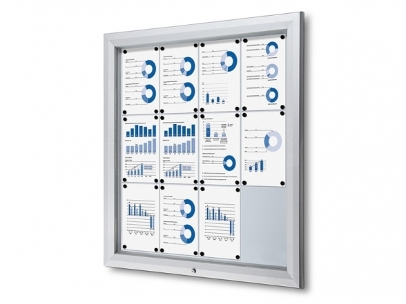 Lockable outdoor display case SCT 28