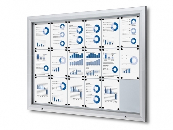 Lockable outdoor display case SCT 30