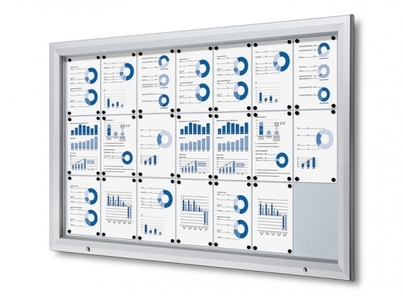 Lockable outdoor display case SCT 31