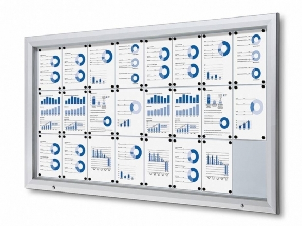 Lockable outdoor display case SCT 32