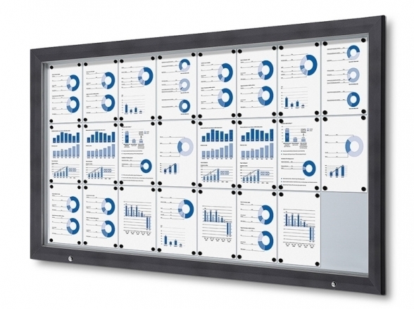 Lockable outdoor display case SCT 22