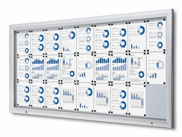 Lockable outdoor display case SCT 33