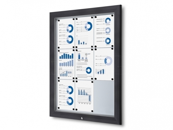 Lockable outdoor display case SCT 27