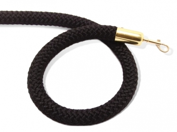 Braided rope, gold ends WGP 3