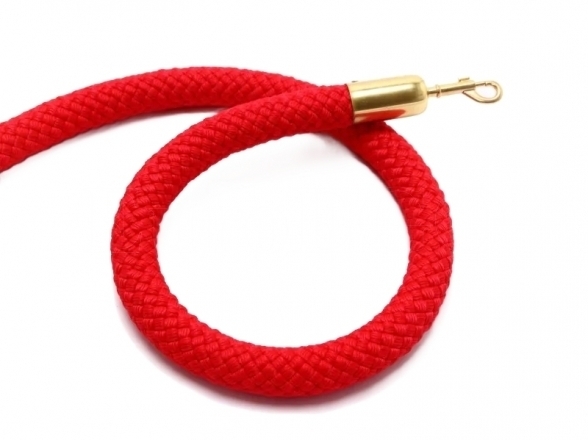 Braided rope, gold ends WGP 8