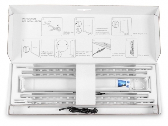 Stendas LED BOX (siena 100x250), NUOMA 9