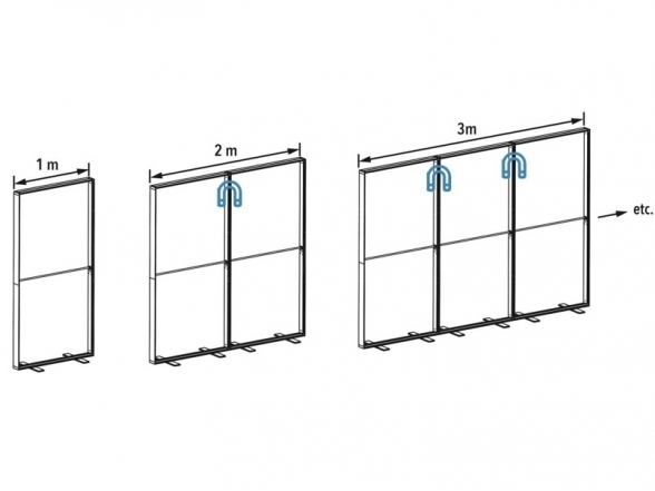 Stendas LED BOX (siena 100x250), NUOMA 2