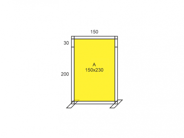 Stand X-10 (photo wall 150x230), RENT 5