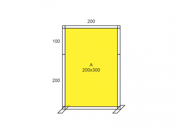 Стенд X-10 (фотостена 200x300), АРЕНДА 5