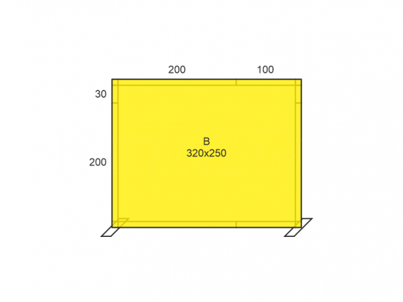 Stand X-10 (photo wall 300x230), RENT 6