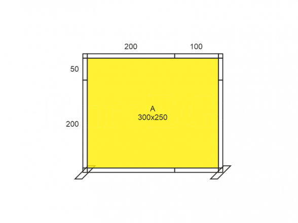 Stand X-10 (photo wall 300x250), RENT 5