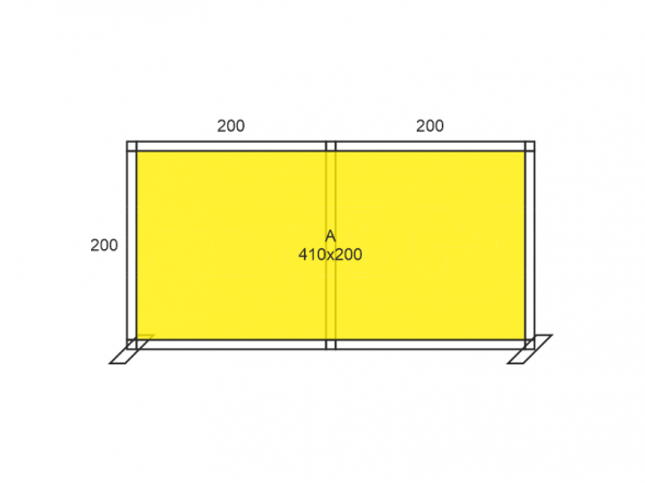 Stand X-10 (photo wall 410x200), RENT 5