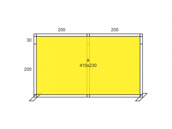 Stand X-10 (photo wall 410x230), RENT 5