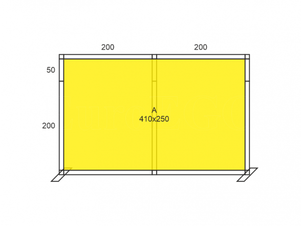 Stand X-10 (photo wall 410x250), RENT 5