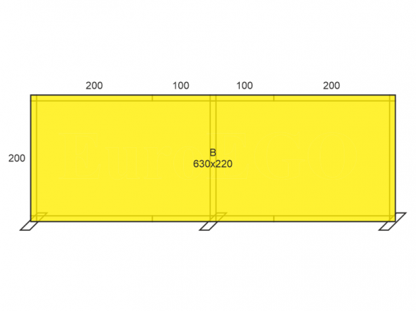 Stand X-10 (photo wall 610x200) 6