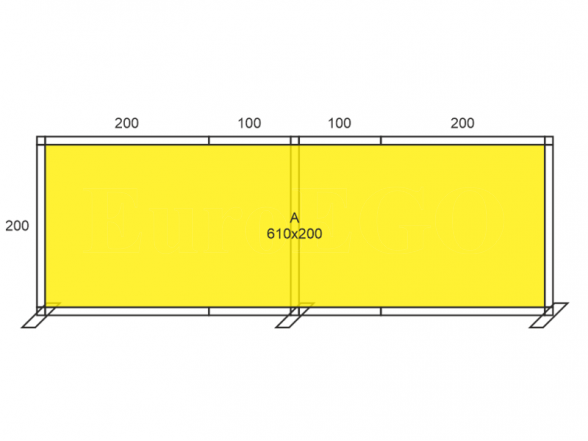 Stand X-10 (photo wall 610x200) 5