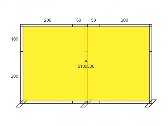 Stand X-10 (photo wall 510x300), RENT 5