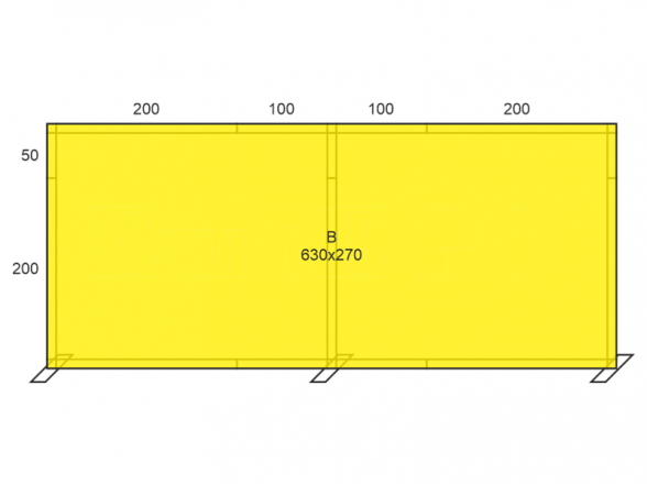 Stand X-10 (photo wall 610x250), RENT 6