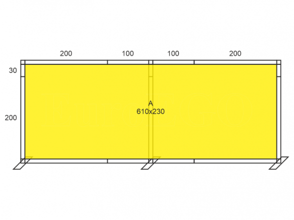 Stand X-10 (photo wall 610x230) 5