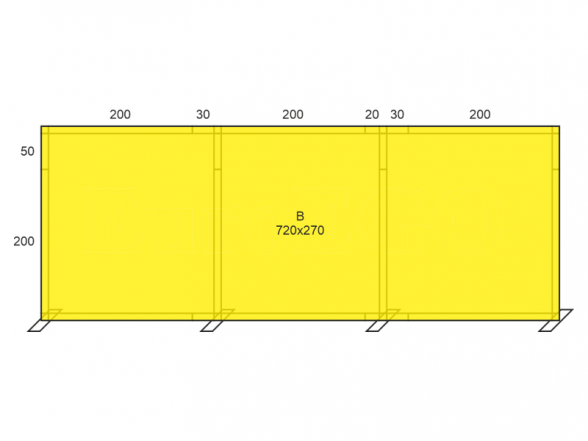 Stand X-10 (photo wall 700x250), RENT 6